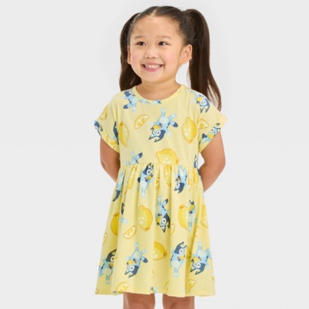 NWT Bluey Baby Girl Yellow Lemon Dress SZ 18m💛🍋